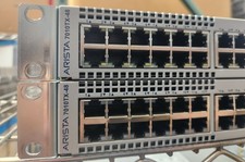 Arista DCS-7010TX-48 Switch 48x 10G TX 4x SFP 10GBe Dual AC Rack Ears  2 PCord