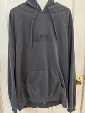 Official Taylor Swift The Eras Tour Washed Blue Hoodie Size XL Concert Merch