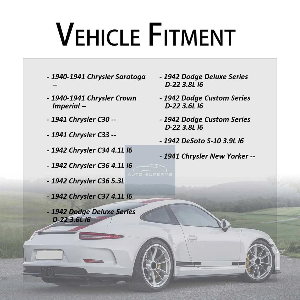 Kit de cilindro de rueda de freno de tambor delantero 2 piezas para Chrysler Saratoga 1940-1941 -- Foto 2 de 4