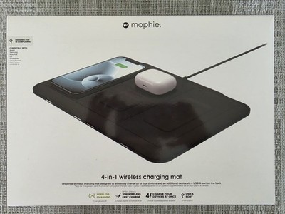 Mophie - 4-in-1 Universal Wireless Charging Mat - Black