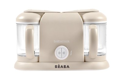 Baby Food Maker Processor Blender Steamer 9.1 Cup Capacity Oat BEABA Babycook