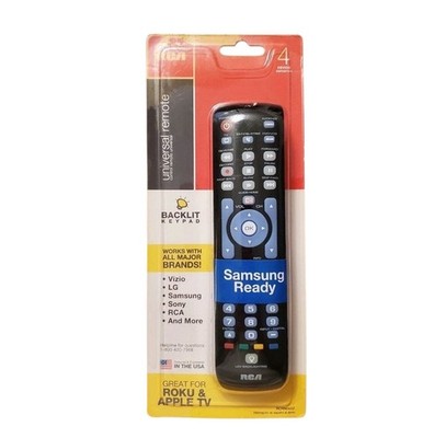 RCA Black RCRN04GZ 4 Device Universal Remote