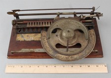 RARE Antique 1886 Pope Bicycle Mfg Co John Becker World Index Typewriter, NR