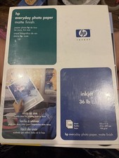 HP Everyday Photo Paper Matte Finish 8.5 x 11 Inches 100 Sheets Inkjet 36lb bond