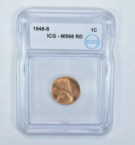 1948-S Lincoln Wheat Cent MS66 RD ICG *9569