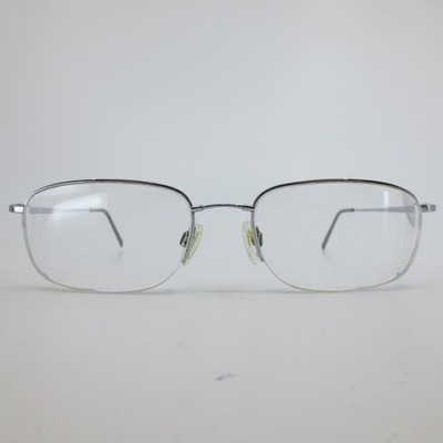 Flexon 606 by Marchon Eyeglasses Lt Gunmetal 54 19 140 Rectangular Semi-Rimless