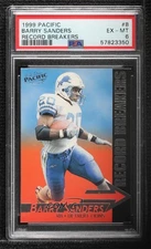 1999 Pacific Record Breakers 175/199 Barry Sanders #8 PSA 6 HOF 8w9