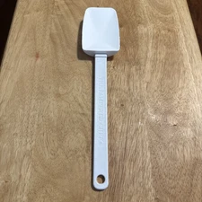 Pampered Chef Mix 'N Scraper 1657 Large Heavy Duty Silicone Spatula White USA 9