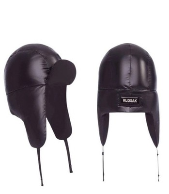 NWT Black Rudsak Unisex Mavis Puffer  Winter Aviator Hat  - MRSP$175