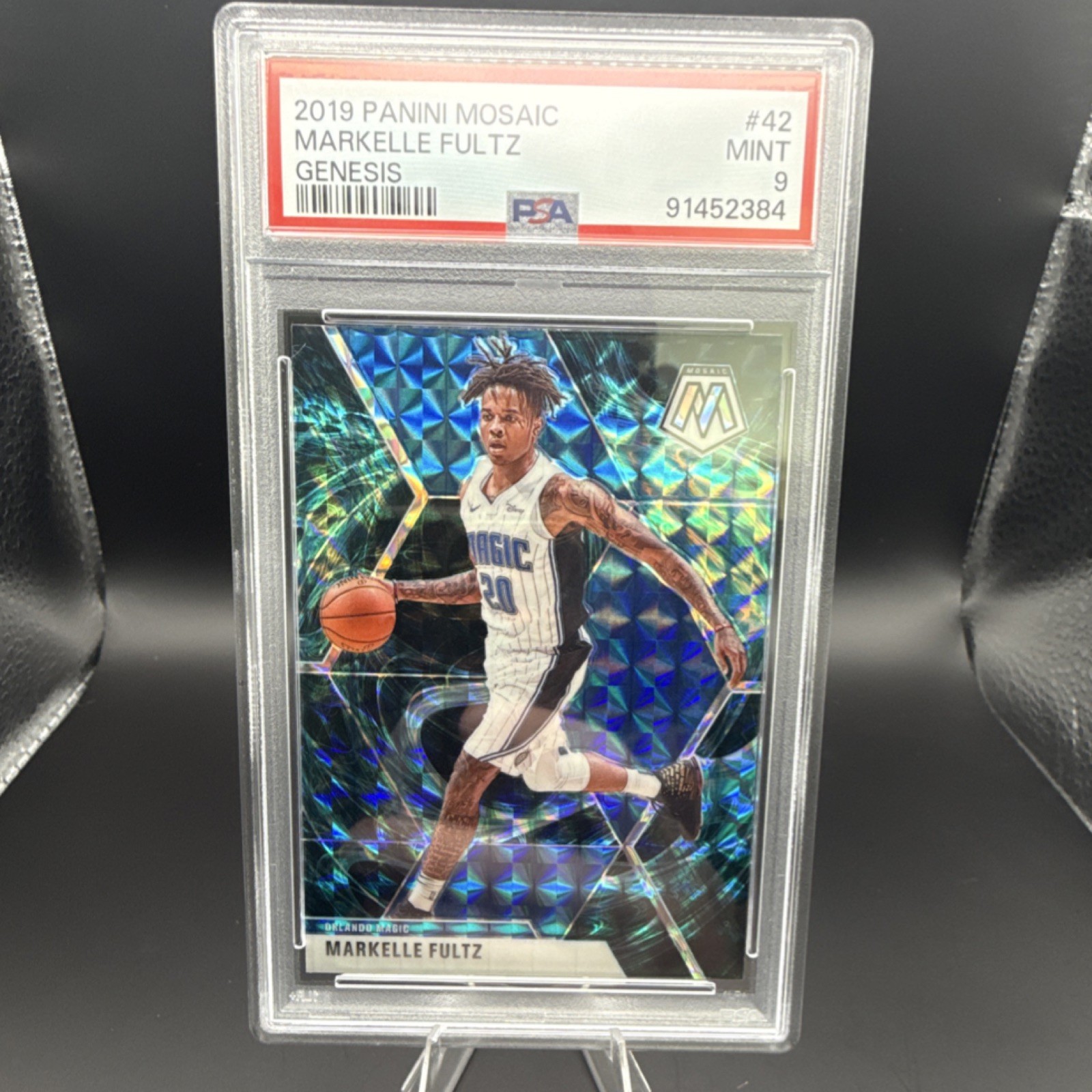 Panini 2019-20 Mosaic Genesis Prizm Markelle Fultz #42 PSA 9 Orlando Magic