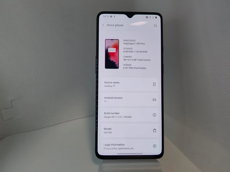 OnePlus 7T - 128GB - Frosted Silver (Unlocked) (Dual SIM), photo 3 of 5