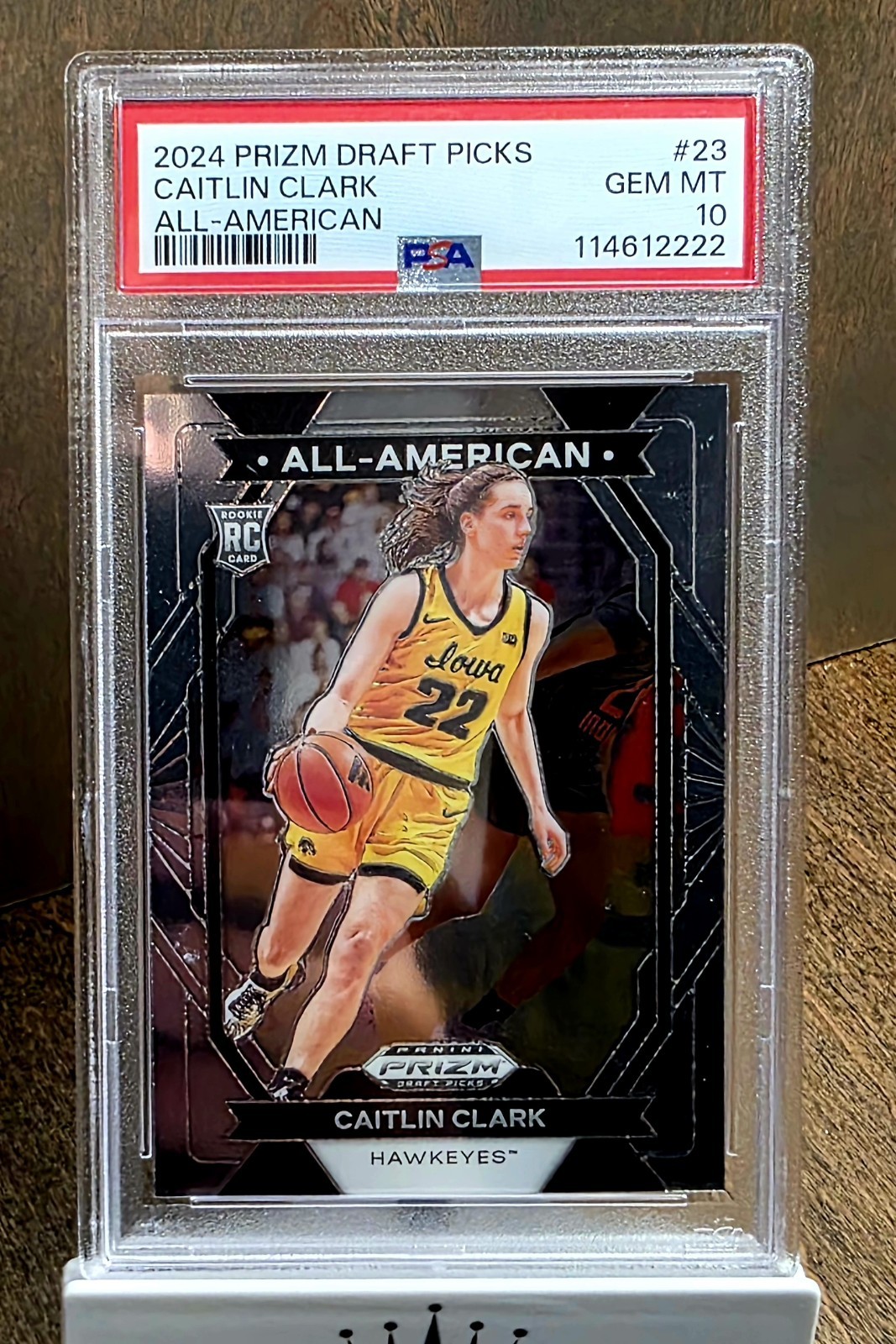 2024 Panini Prizm Draft Picks All-American Caitlin Clark #23 PSA 10