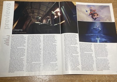 Dreams PS4 Magazine Preview Multi Page Spread Media Molecule Poster Art