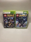 LEGO Batman 2 & 3 Bundle DC Super Heroes - Microsoft Xbox 360 - Good Condition