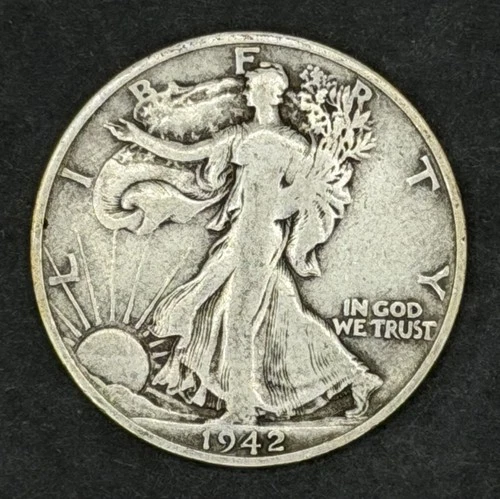 Photo of a 1942-S Walking Liberty Half Dollar from an eBay listing that sold on Jul 22, 2026