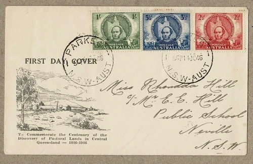 Australia 1946 Haslem "grey" Pastrol Scenes FDC Cover