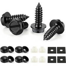 Rustproof License Plate Screws for Securing License Plates Frames and Covers on