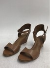 Susina Tresa-Lea Cognac Leather Ankle Strap Wedge Sandals Women's Size 6.5 NWT — photo 1