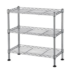 18"x8"x18" 3 Shelf Adjustable Storage Unit Wire Shelving Organizer Wire Rack