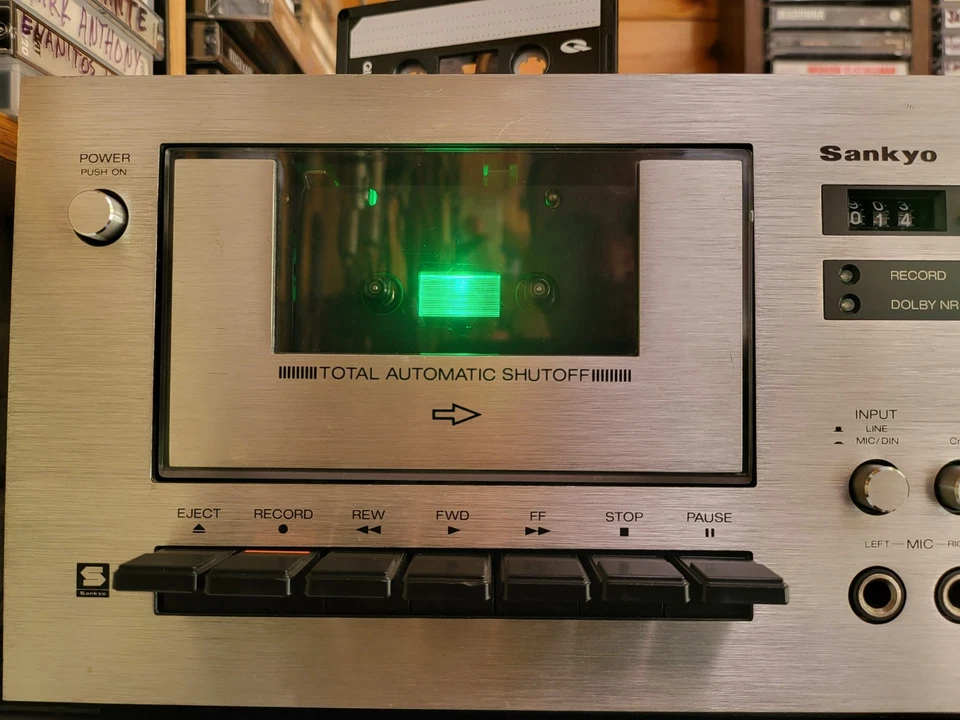 SANKYO STD-1850 2 cabezales Cassette Deck REPARADO, REPARADO, ENVÍO GRATUITO EN US48 Foto 4 de 4