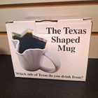 The Texas Shaped Mug Texas Figural 12 oz White Ceramic Coffee Mug w/ Handle — photo 1