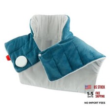 Heating Pad for Neck and Shoulders and Back, 2.6lb Weighted 19"x 23" Blue