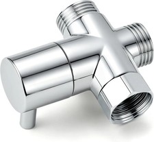 1/2in 3 Way T-adapter Diverter Valve for Shower Head Arm Mount Splitter Switch