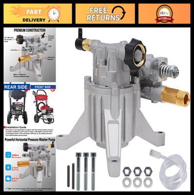 #ad #ad High Pressure Washer Pump 3400 PSI 2.5 GPM 7 8quot; Shaft Gas Power Washer Replac $103.99