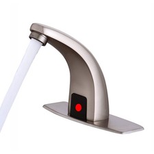 Automatic Touchless Bathroom Faucet, Motion Sensor Activated Hands Free Brush...