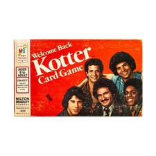 MTB Boardgame Welcome Back Kotter Card Game Box Fair/VG
