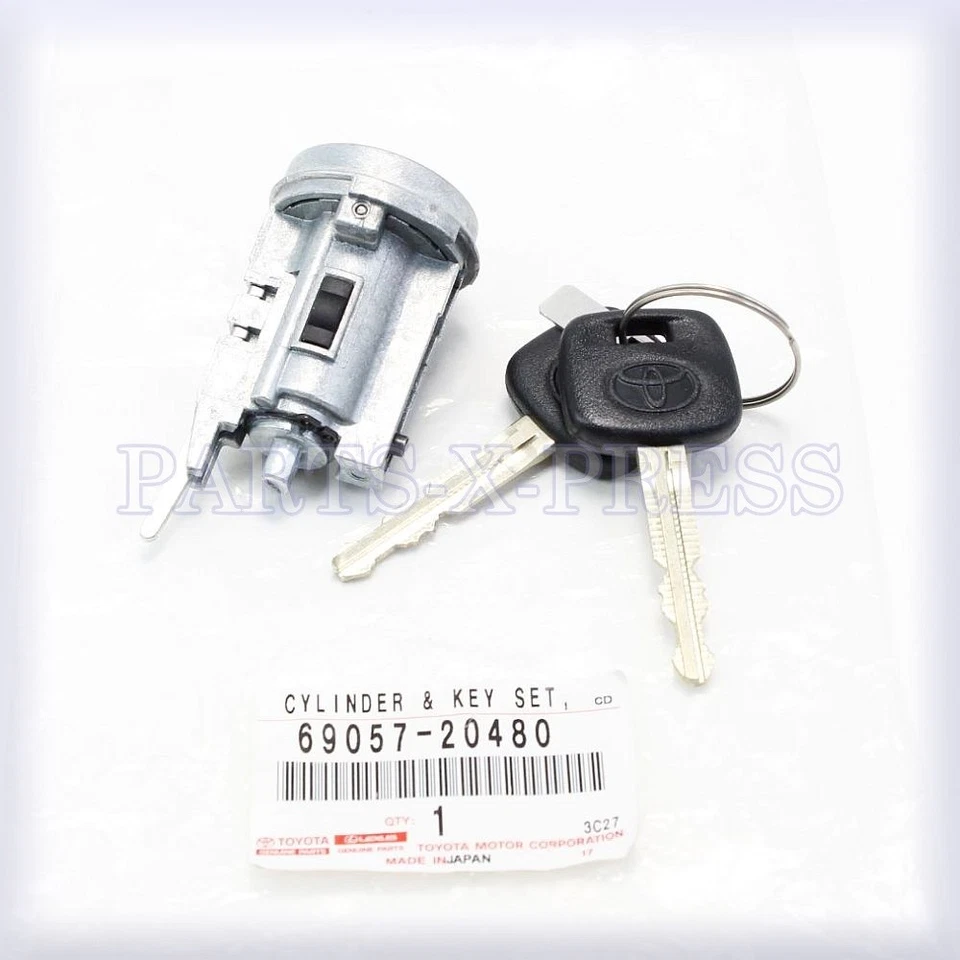 OEM GENUINE TOYOTA IGNITION SWITCH LOCK CYLINDER WITH KEYS KIT CELICA 6905720480 - Imagem 3 de 4