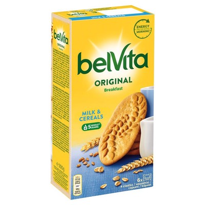 7622210025791 belVita Breakfast Ciastka zbożowe z mlekiem 300 g MONDELEZ