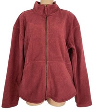 NWT Avalanche Jacket Womens Size L Soft Fleece Full Zip Pockets Textured New