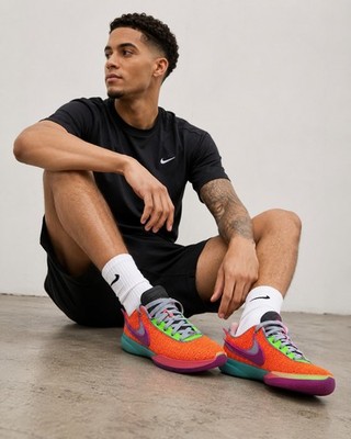 Men's Sizes 8.5 Nike LeBron 20 Chosen One Multicolor Basketball Shoes Low Top