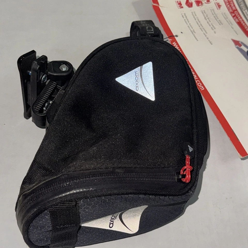 Axiom Rider QR 1.5L Grande/Grande - Bolsa de Asiento de Bicicleta Touring Urbano Negro/Gris Nuevo de Lote Antiguo Foto 3 de 4
