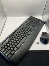 Logitech MK345 Wireless Keyboard and Mouse Combo with Palm Rest, Black.