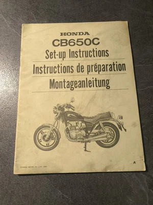 Manuel D'atelier Honda CB 650 C - Photo 1/3