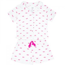 Batman Pink Logo Notch Collar Sleep Set, 2-ct Multi-Color
