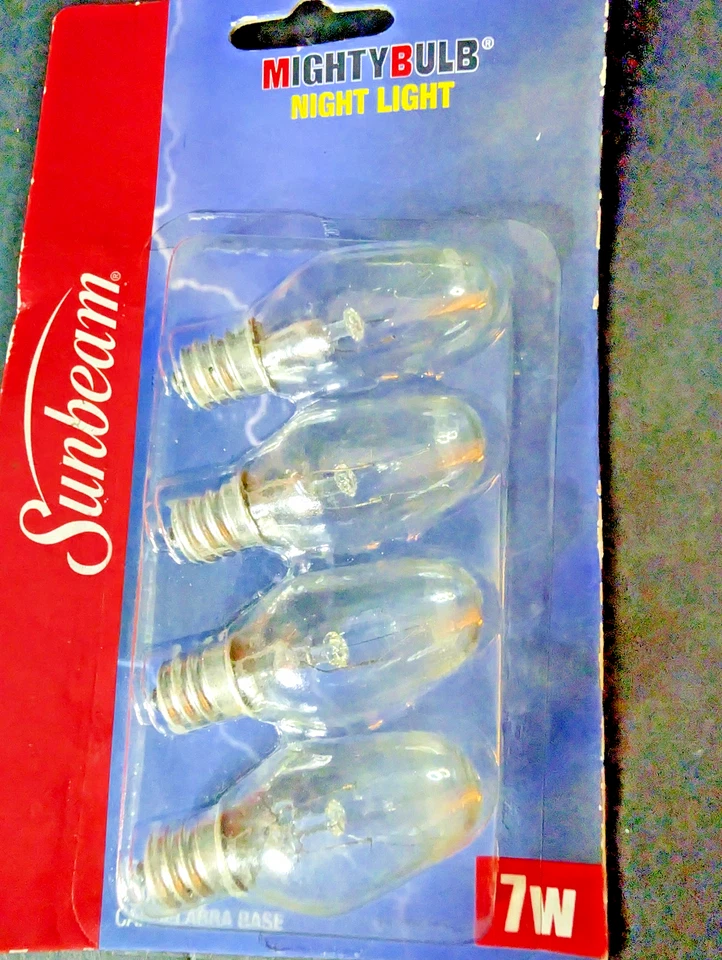 Sunbeam 4 Pack Mighty Bulb Night Light 7 Watt 3000 Hours Candelabra Base - Image 3 of 4