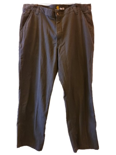 CARHARTT 102291 Men's Rugged Flex Relaxed Fit Canvas 5-Pocket Pant 42 X 30 Gray - Picture 2 of 12