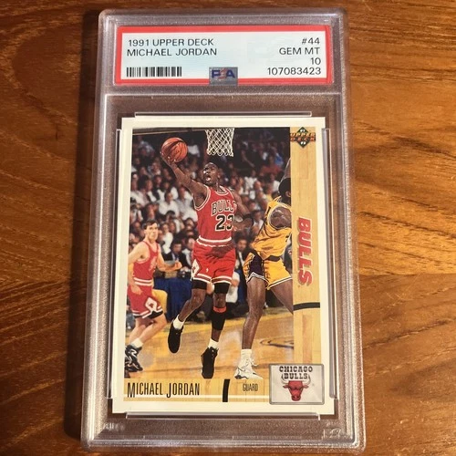 Michael Jordan 1991 Upper Deck Basketball Card #44 Graded PSA 10 GEM MINT 10 !!!