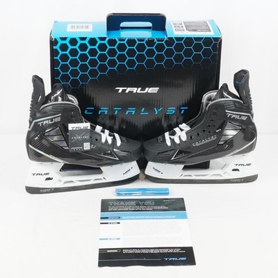 True Catalyst 9X4 Thermoformable Senior Ice Hockey Skates In Black - Size 9W