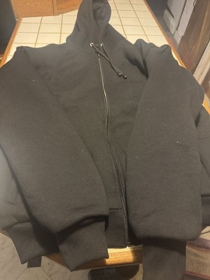 HERREN SCHWARZER HOODIE MIT KEVLARRÜSTUNG UND ABNEHMBAREN PADS MOTORRADJACKE 4XL
