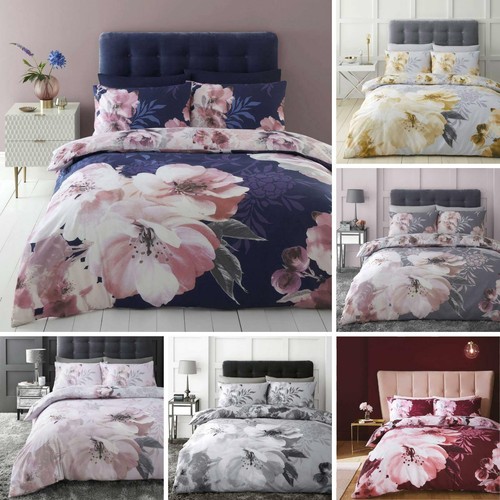 dramatic floral bedding