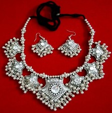 Tribal Pendant Necklace Belly Dance Costume Bohemian Gypsy Rare Hot sari Banjara