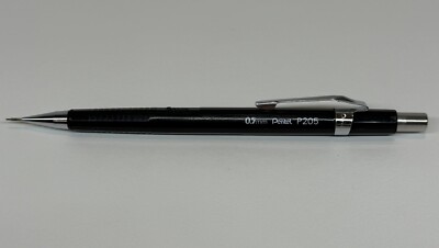 Pentel P205 Mechanical Drafting Pencil Black 0.5 mm Japan Tested Used READ