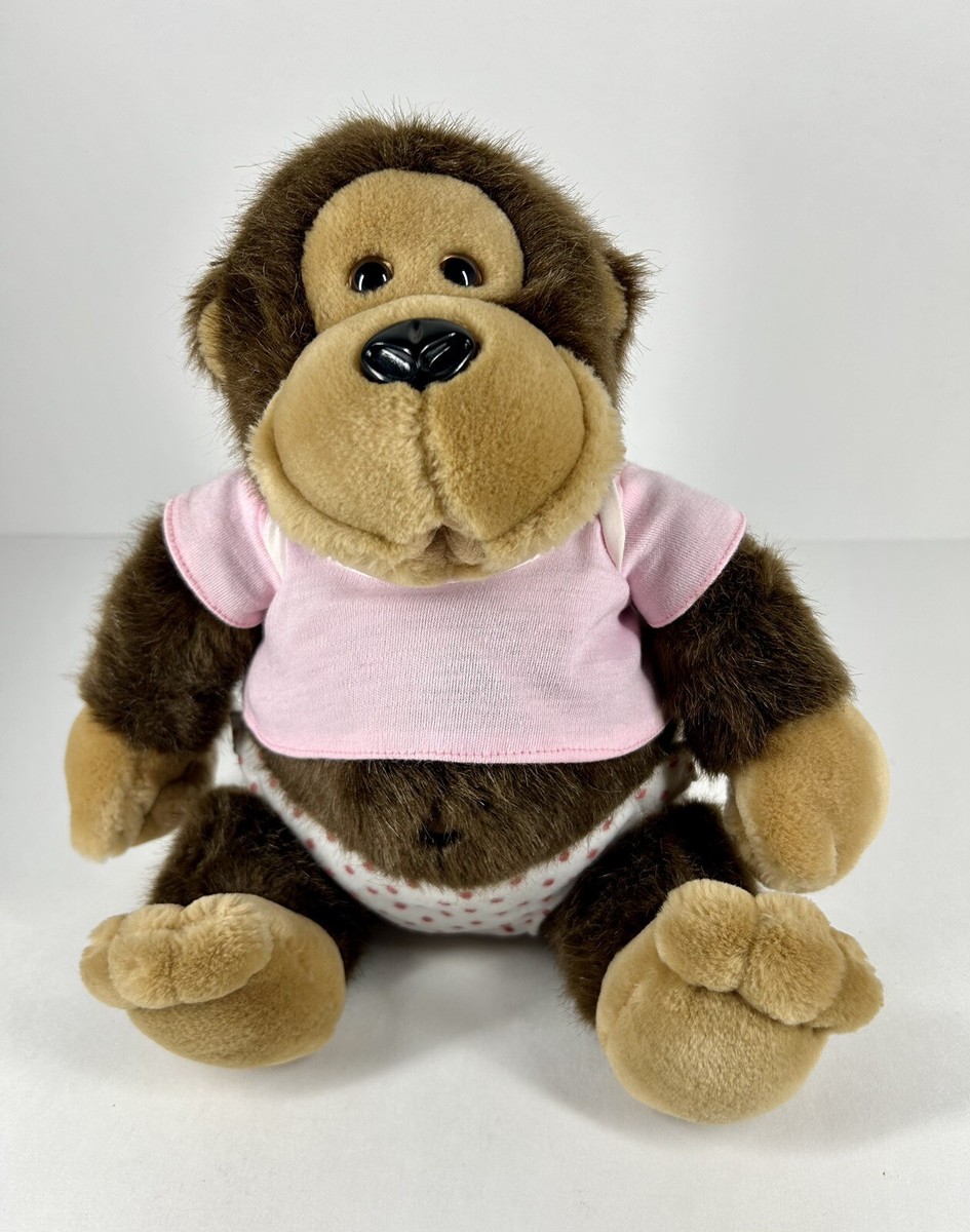 ゴリラ赤ちゃんぬいぐるみ　DAKIN SANFRNCISKO ゴリラ ぬいぐるみ DAKIN VTG Dakin 1985 Baby Hugo Monkey Gorilla