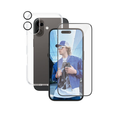 CARE Flagship 3in1 für iPhone 16 Displayschutz Kameraschutz Schutzhülle BRANDNEU