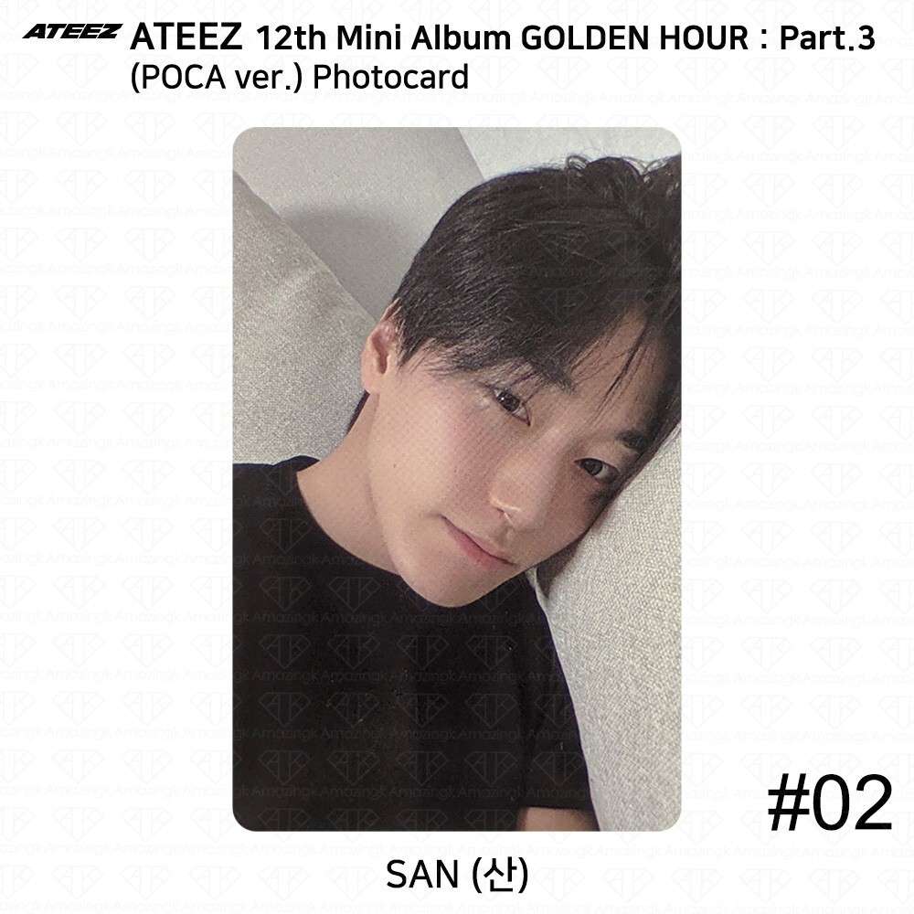 ATEEZ 12th Mini Golden Hour Part.3 POCA ver. Official Photocard QR