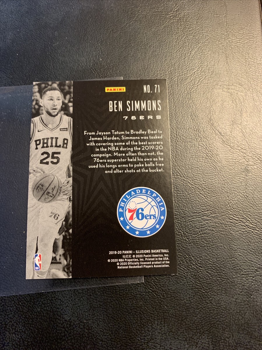 B45 #71 Ben Simmons Philadelphia 76ers 2019/2020 Panini B45 #71 Ben Simmons Philadelphia 76ers 2019/2020 Panini
